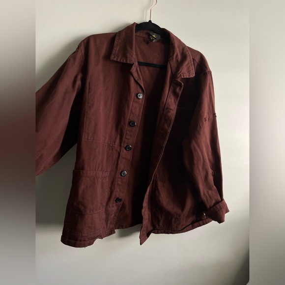 Urban renewal vintage overdyed French work jacket - Picture 2 of 7